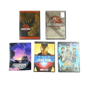 Marvel & Jurassic Park Movies Bundle Multi-Size Multicolor Sealed Set Home Media